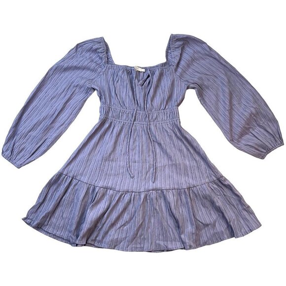 Lush Dresses & Skirts - Urban Outfitters Lush SMALL Lavender Tiered Ruffle Balloon Sleeve Mini Dress
